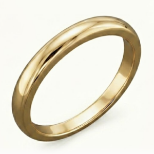 Anillo de oro redondo